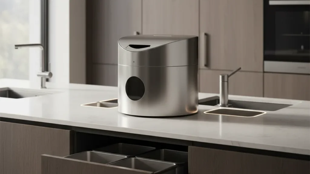 Cucina smart per gestione rifiuti domestici - Cucina Smart: