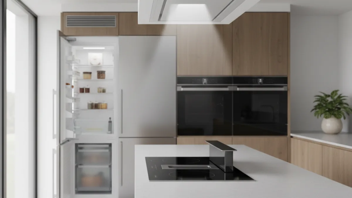 Cucina smart per ridurre rumore elettrodomestici - Cucina