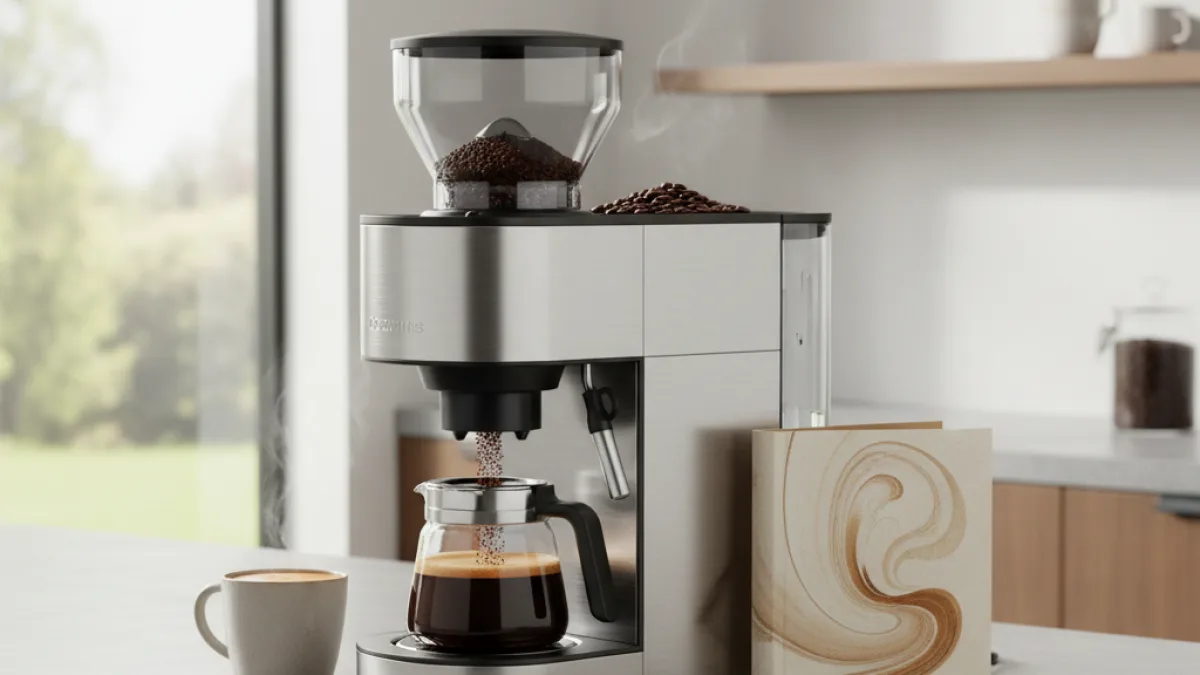Macchina caffè smart con macinacaffè integrato - Macchina